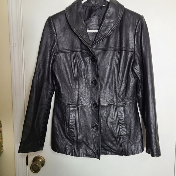 Preston & York Jackets & Blazers - Preston & York Black Leather Jacket Soft Lambskin